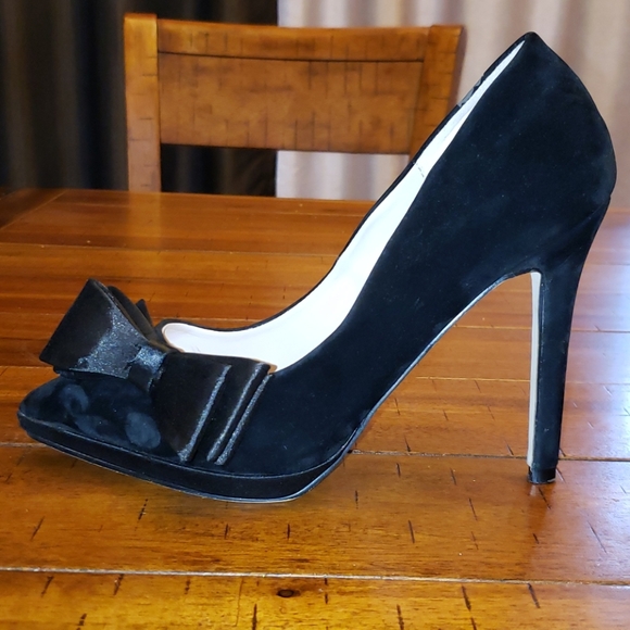Madison black suede high heels - Picture 5 of 10